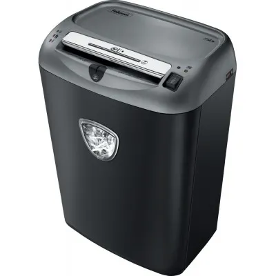 Fellowes FS-46750 Шредер Fellowes®75Cs.(12 листов) , 27 литра, 4х38мм (класс 4), SafeSense™, уничтожает: скобы/скрепки/карты/CD