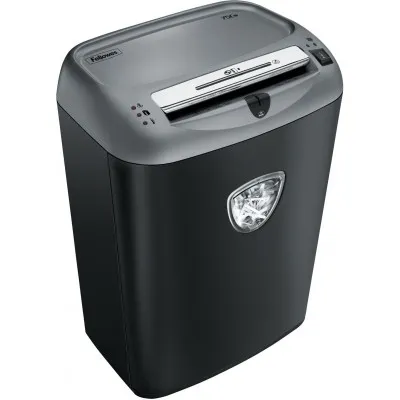 Fellowes FS-46750 Шредер Fellowes®75Cs.(12 листов) , 27 литра, 4х38мм (класс 4), SafeSense™, уничтожает: скобы/скрепки/карты/CD