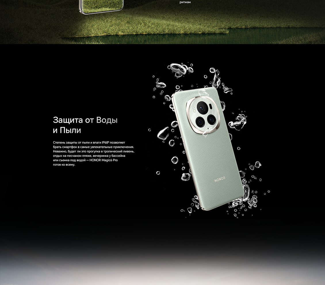 Honor Magic6 Pro (BVL-N49) Защита от воды и пыли