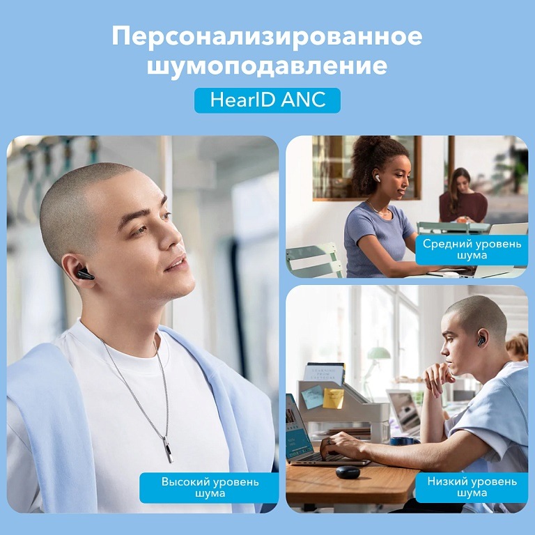 SOUNDCORE Liberty 4 Персонализированное шумоподавление
