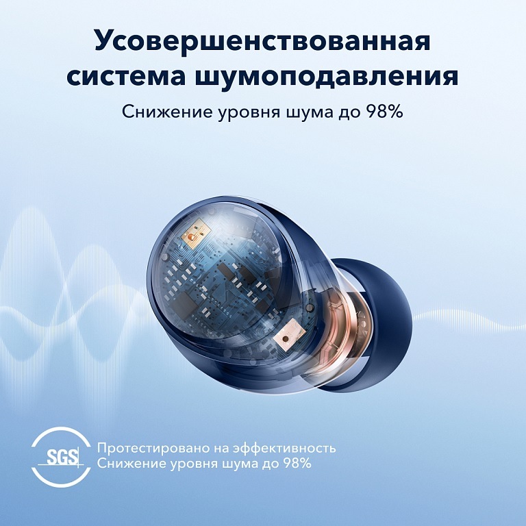 SOUNDCORE Space A40 Усовершенствованная система шумоподавления