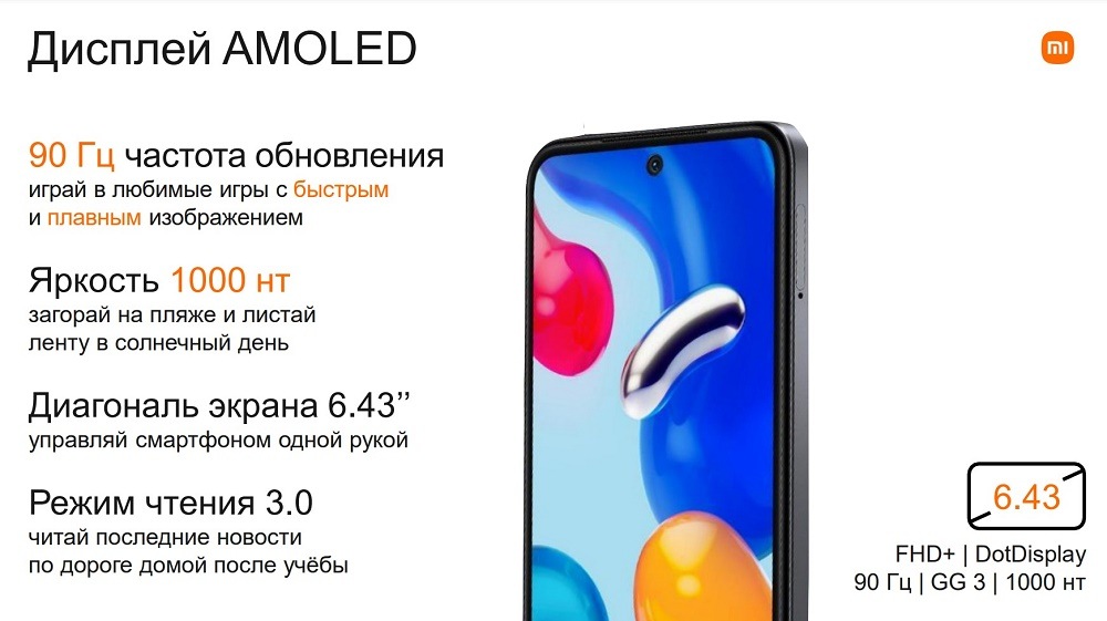 Redmi Note 11S Дисплей