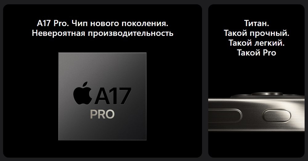 Apple iPhone 15 Pro / 15 Pro Max Новый чип A17 Pro