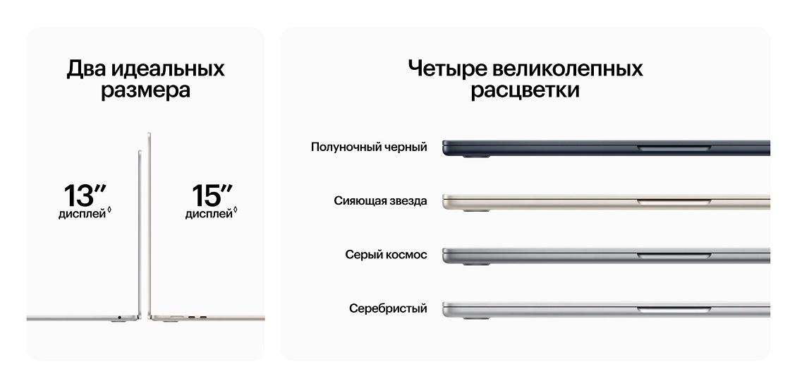Apple MacBook Air (M3, 2024) Два идеальных размера