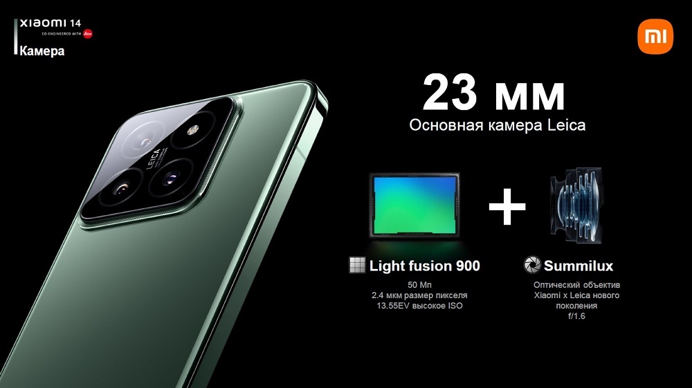 Xiaomi 14 12GB/512GB Black RU Камера
