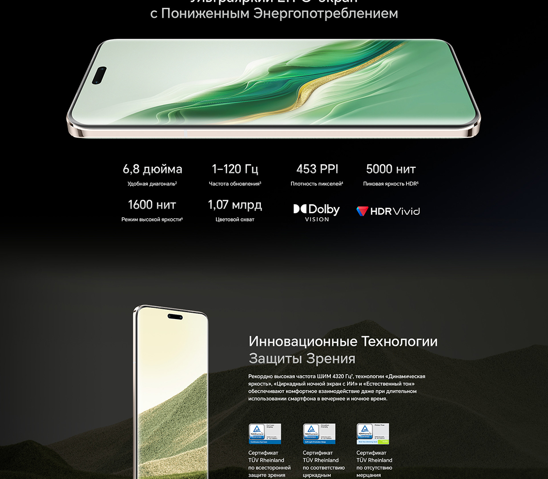 Honor Magic6 Pro (BVL-N49) Ультратонкий LTPO-экран