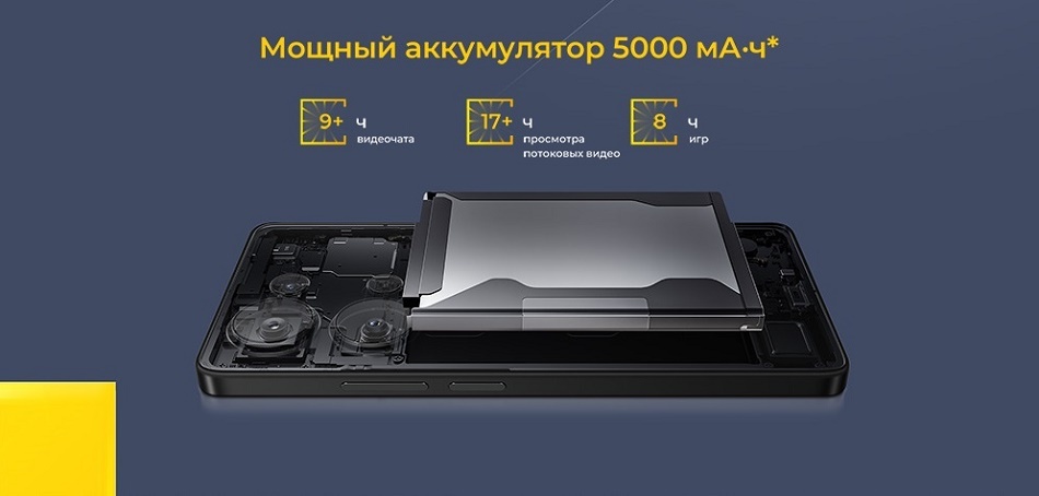 Мощный аккумулятор 5000 мАч
