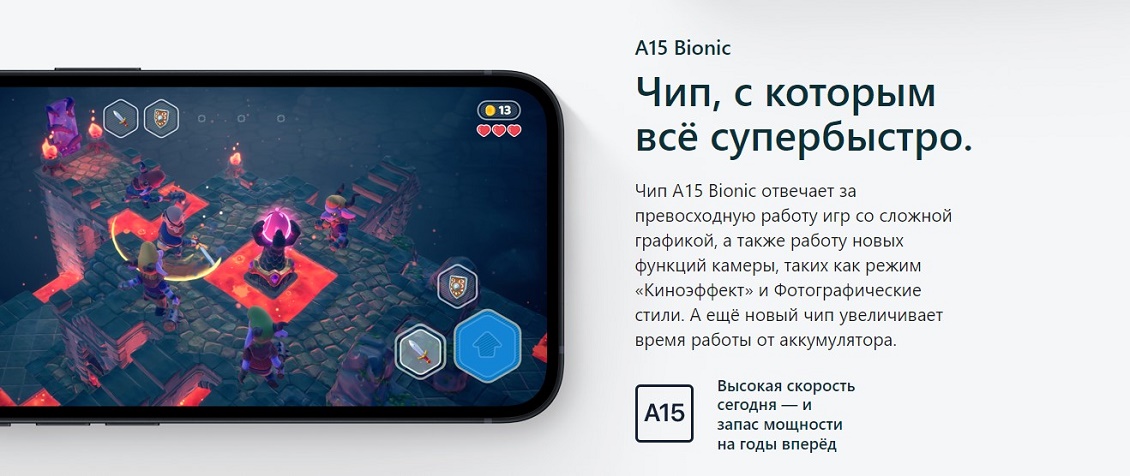 Apple iPhone 13 Чип A15 Bionic