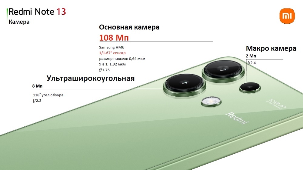 XIAOMI Redmi Note 13 Камера