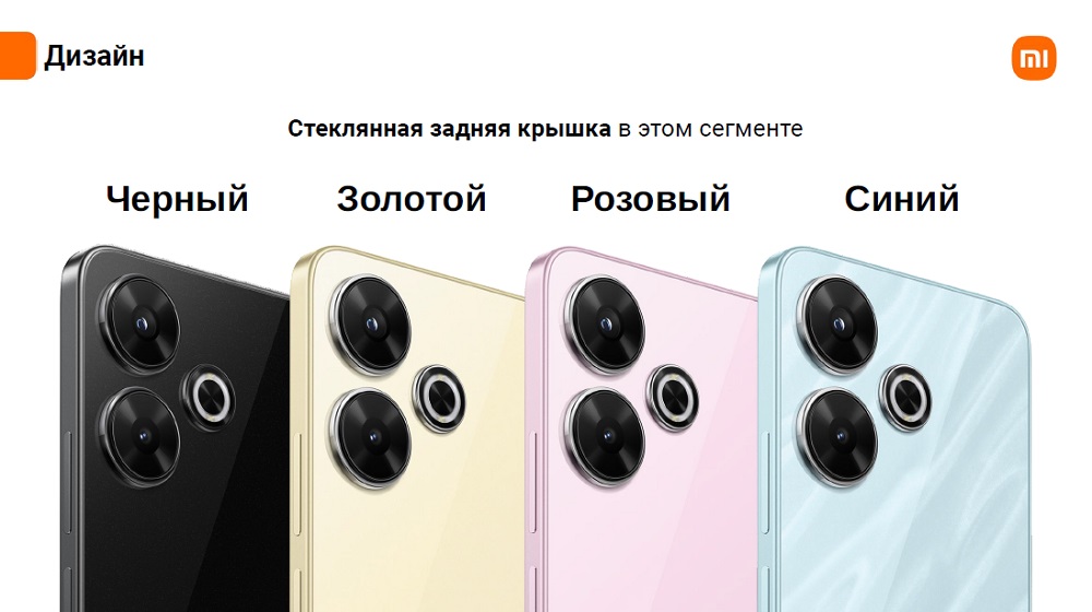 Xiaomi Redmi 13 Дизайн